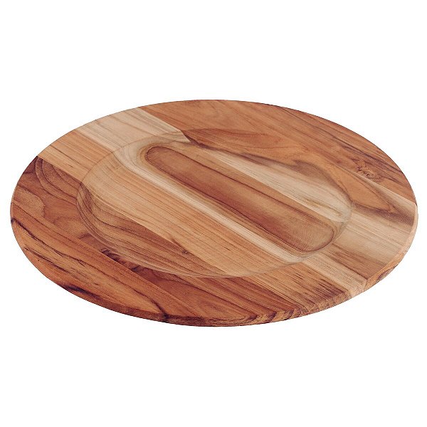 Sousplat Redondo Madeira Teca 33Cm Tramontina 13607351