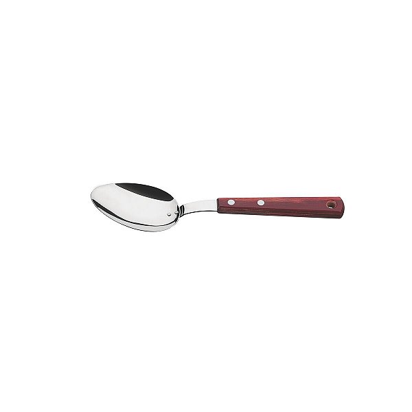 Colher Servir Inox Polywood Vermelho Tramontina 21170070