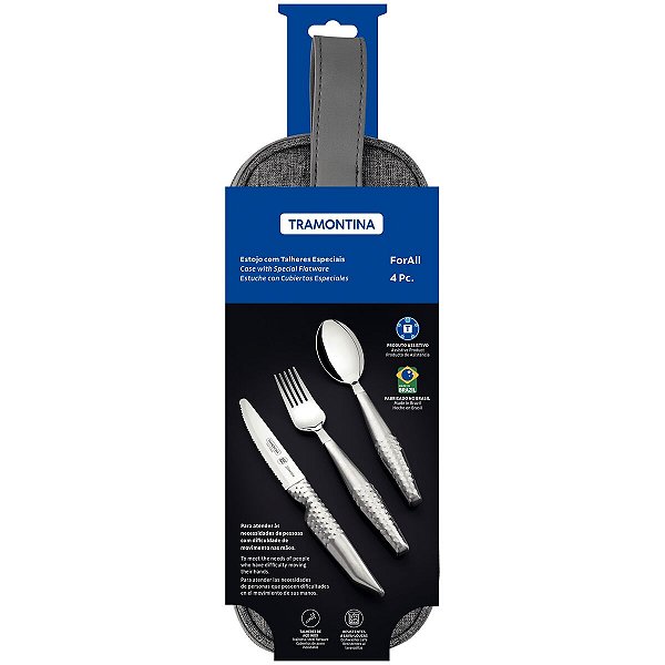 Jogo Talheres Inox 4Pc Forall Tramontina 23599081