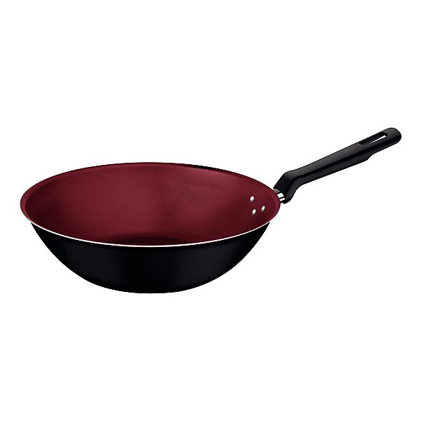 Wok Alumínio 28Cm S/Tp Loreto Preto Tramontina 27815822
