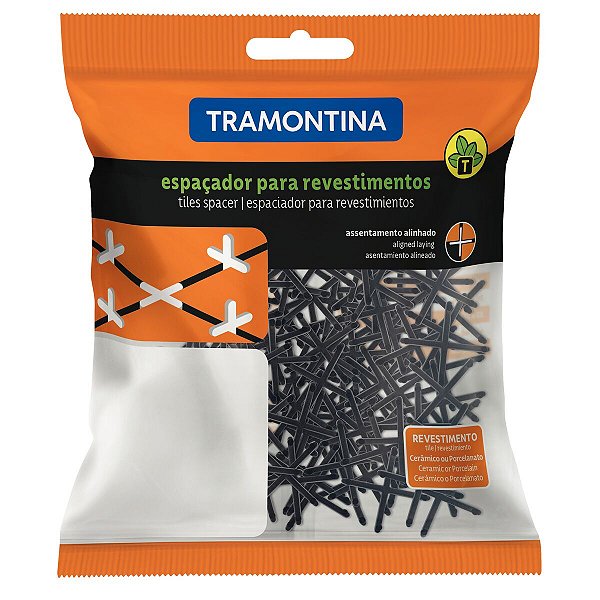 Espacador Cruzeta 1,5Mm Preto 100Un Tramontina 77341701