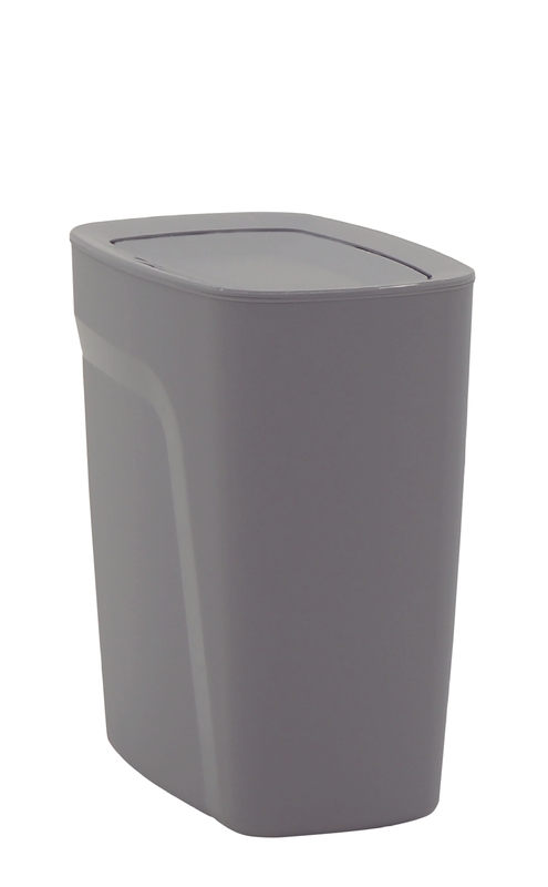 Lixeira Compact Basculante Cinza 8,5L Tramontina 92864321