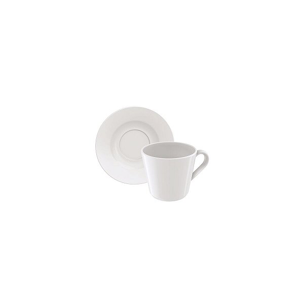 Conj Xicara Pires Cha Leonora Porcelana Tramontina 96010237