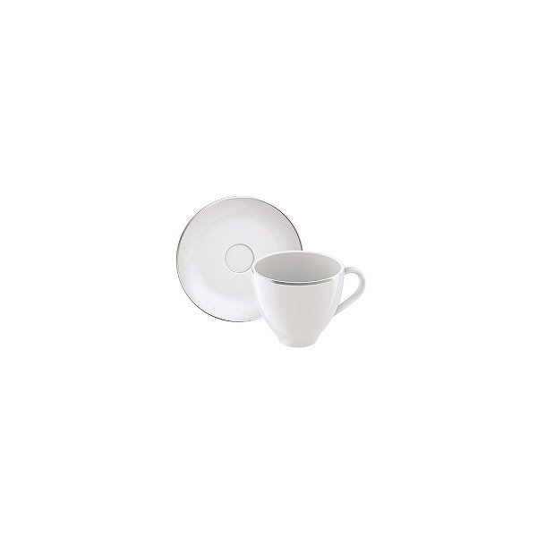 Conj Xicara E Pires Cafe Atena Porcelana Tramontina 96010638