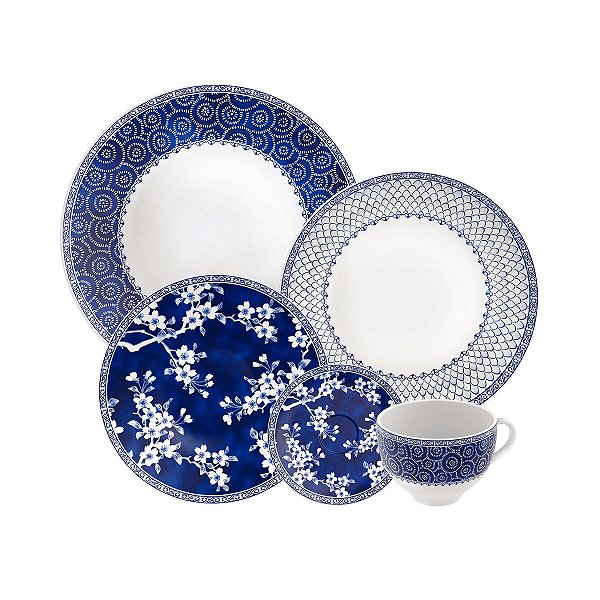 Aparelho Jantar Cha 20Pc Umeko Porcelana Tramontina 96010787