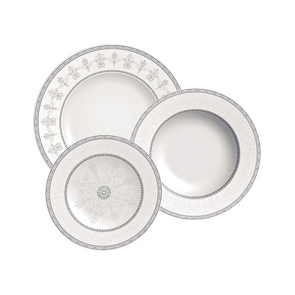 Jogo De Pratos 18Pc Gabrielle Porcelana Tramontina 96011086