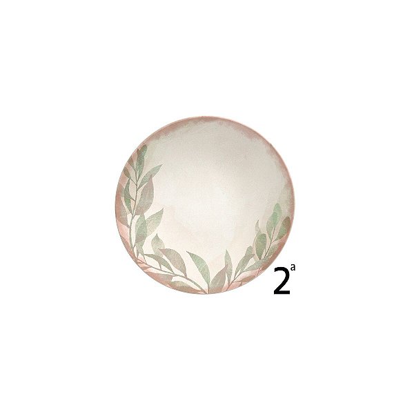 Prato Sobremesa 21Cm Natur Porcelana Tramontina 96580525