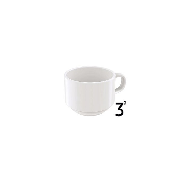 Xicara Cha 240Ml Porcelana Tramontina 96900343