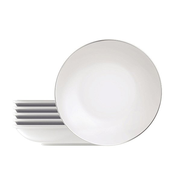 Kit Prato Raso 28Cm 6Pcs Atena Porcelana Tramontina 96950098