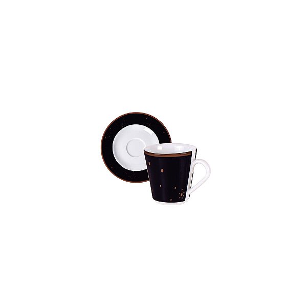 Kit Xicara Cafe 70Ml Valentina Porcelana Tramontina 96950117