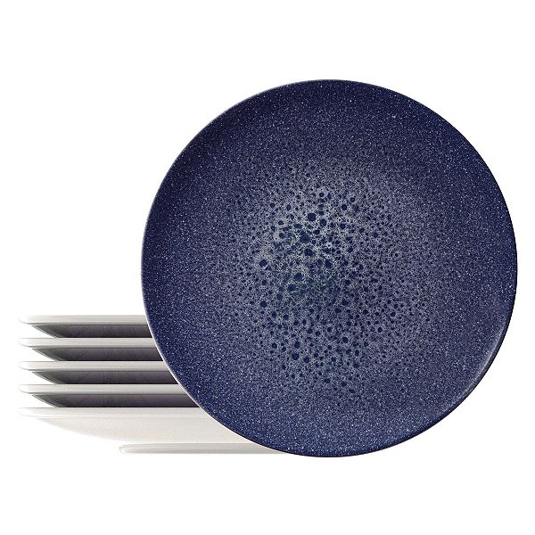 Kit Prato Raso 28Cm 6Pc Topazio Porcelan Tramontina 96950140