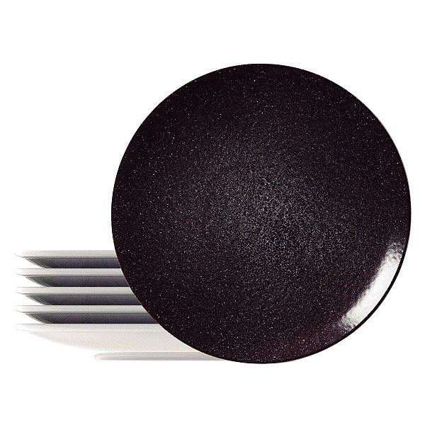 Kit Prato Raso 28Cm 6Pcs Lunar Porcelana Tramontina 96950143