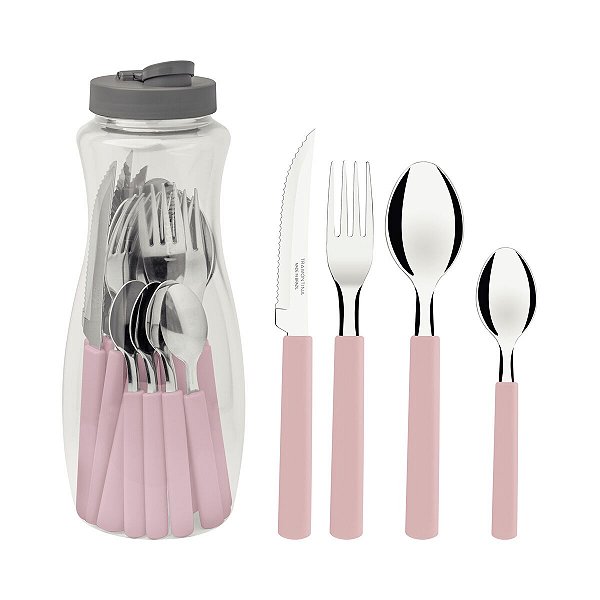 Faqueiro Inox 16Pc Gamboa Rosa Tramontina 23197300