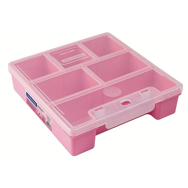 Maleta Organizadora Plastica 7.1/2 Rosa Tramontina 43804501