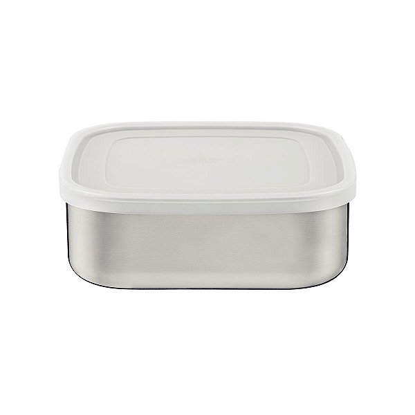 Pote Quadrado Aco Inox 23cm 3,6l Tramontina 61223730