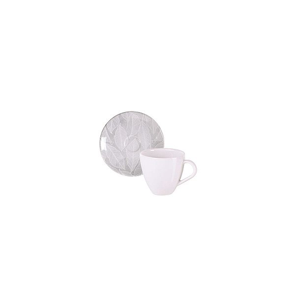 Conj Xicara E Pires Cafe Arbo Porcelana Tramontina 96580074