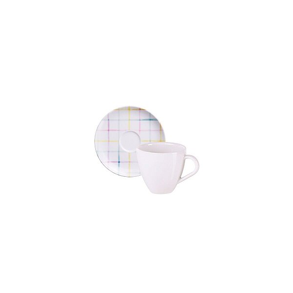 Conj Xicara E Pires Cafe Sweet Color Tramontina 96580124