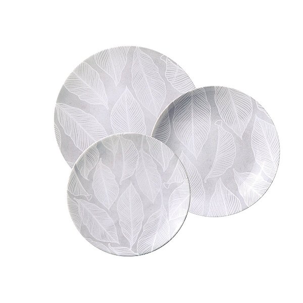 Jogo De Pratos 12 Pcs Arbo Porcelana Tramontina 96589037