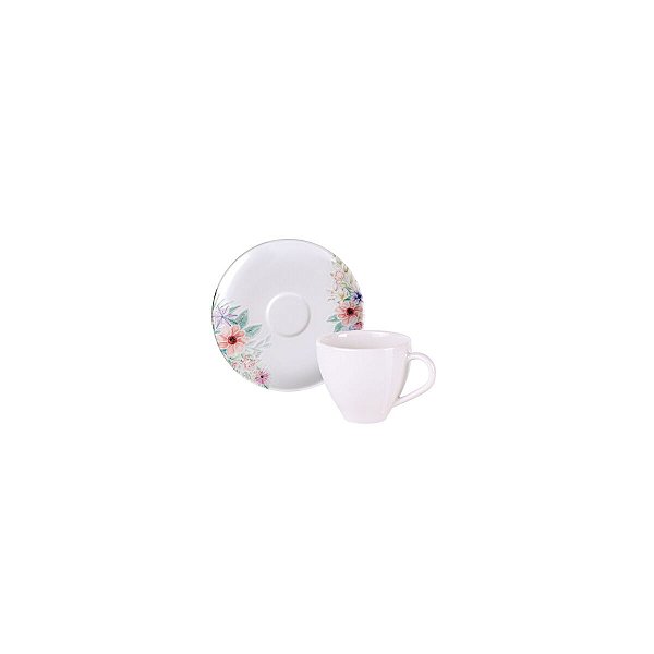 Kit Xicara Cafe 100 Ml Floratta Tramontina 96950190