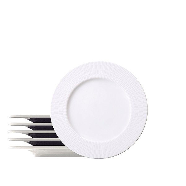 Kit Prato Sobremesa 21Cm 6Pcs Santorini Tramontina 96950192
