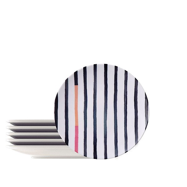 Kit Prato Sobremesa 21Cm 6Pcs Street Tramontina 96950202