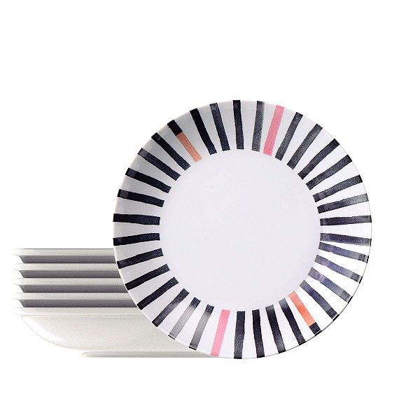 Kit Prato Fundo 22Cm 6Pcs Street Tramontina 96950203