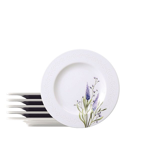Kit Prato Sobremesa 21Cm 6Pcs Lilla Tramontina 96950257