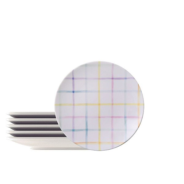 Kit Prato Sobremesa 19Cm 6Pc Sweet Color Tramontina 96950272
