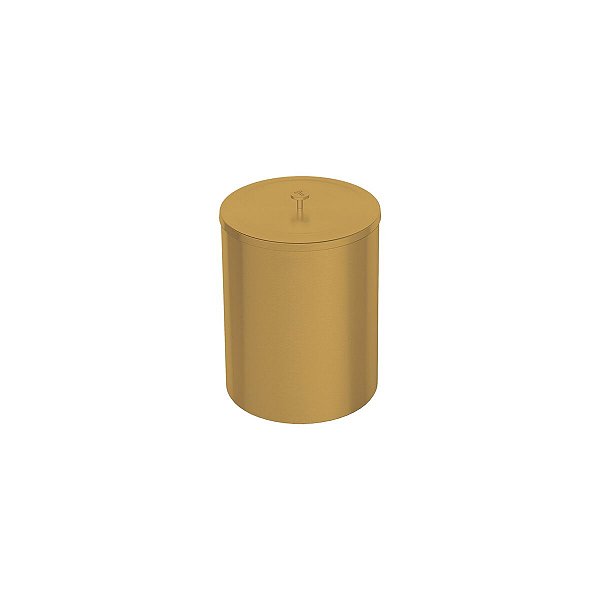 Lixeira Util 5L C/Tampa Gold Matte Tramontina 94540090