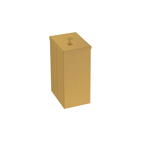 Lixeira Ix Luz Slim Gold Matte C/T 5.5L Tramontina 94540094