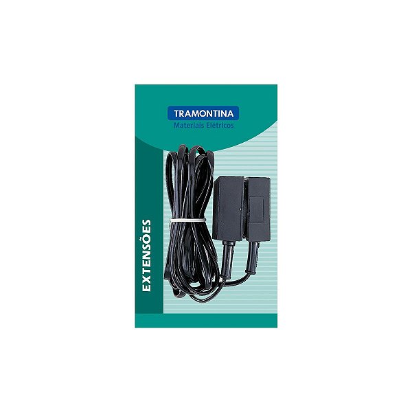 Extensao Telefone Caixa 4 Pinos 5M Preta Tramontina 57401822