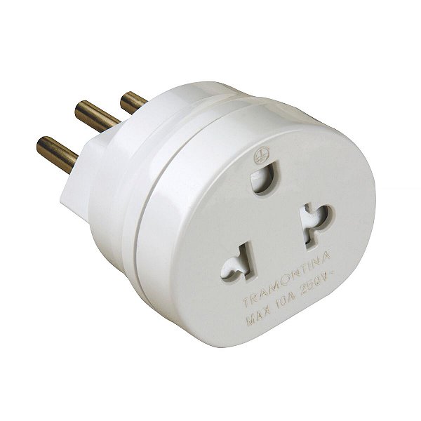 Plugue Adaptador Tomada 10A 250V Tramontina 57400098