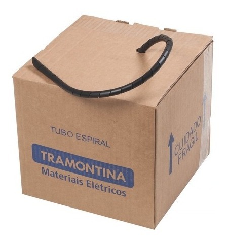 Organizador Fios Espiral 50M 3/4 Preto Tramontina 57499082