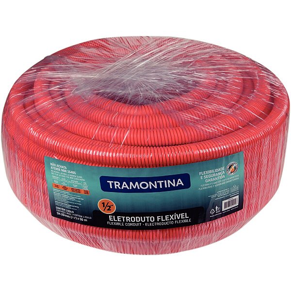 Conduite Anti-Chamas 20 1/2 50M Laranja Tramontina 57505051