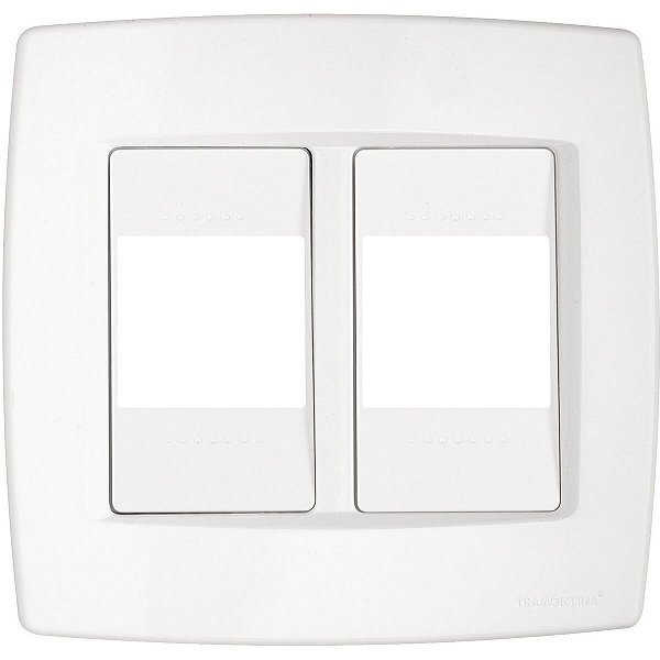 Placa Espelho 4X4 2 Modulo Trii Branca Tramontina 57103026