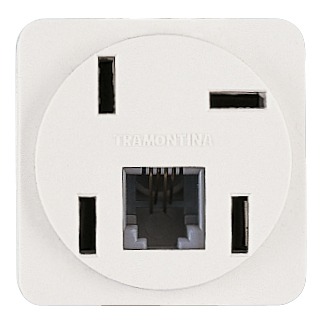 Modulo Tomada Telefone Rj11 Trii Branco Tramontin 57111050