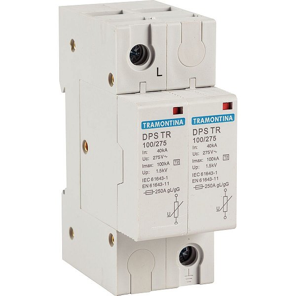 Protetor Surto Dps 100Ka 275V 2P Bipolar Tramontina 57700041