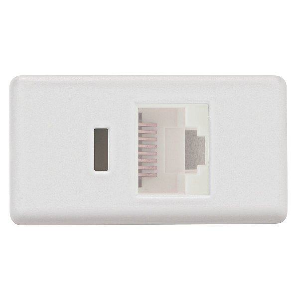 Modulo Tomada Rj45 Cat 6 Branco Izyflat Tramontina 57116056