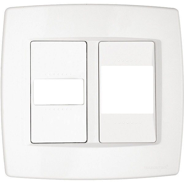 Placa Espelho 4X4 Modulo Trii Branco Tramontina 57103023