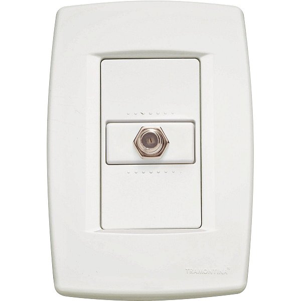 Conjunto Tomada Tv Sat Trii Branca Tramontina 57150017