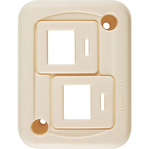 Modulo Tomada Com Suporte 2 Posto Rj 45 Tramontin 57400015