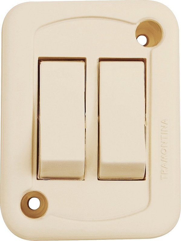 Modulo Interruptor Teclas Palha Priscus Tramontin 57400116