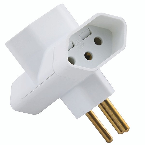 Plugue T Benjamin Te Tomada 2P+T 10A Tramontina 57400180