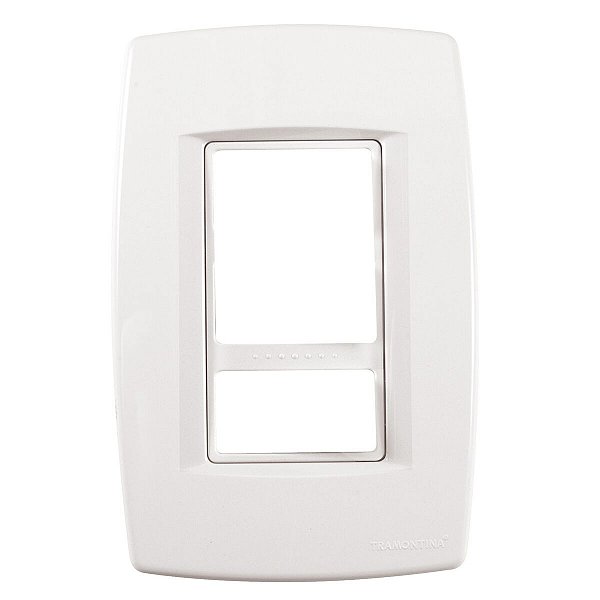 Placa Espelho 4X2 1 Modulo Trii Branco Tramontin 57103009
