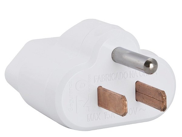 Plugue Adaptador Viagem 15A 250V Preta Tramontina 57400193