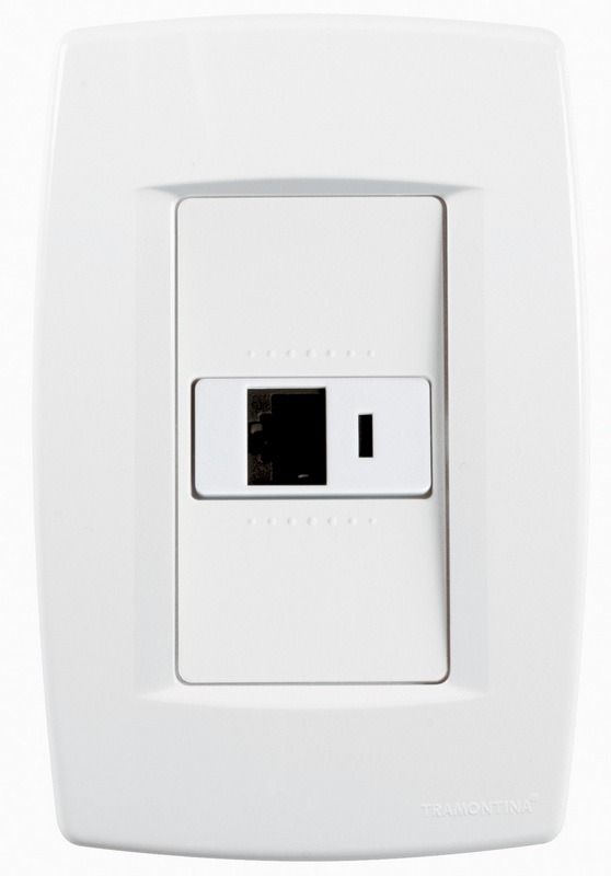 Conjunto Tomada Telefone Rj11 Trii Tramontina 57150019