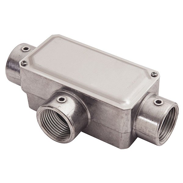 Condulete Fixo 1 Tipo T Tampa Rosca Bsp S/Pintura 56106023
