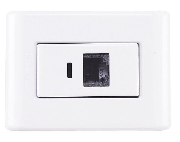 Conjunto Caixa Tomada Rj45 Cat6 10Pc Lizflex Tra 57304017