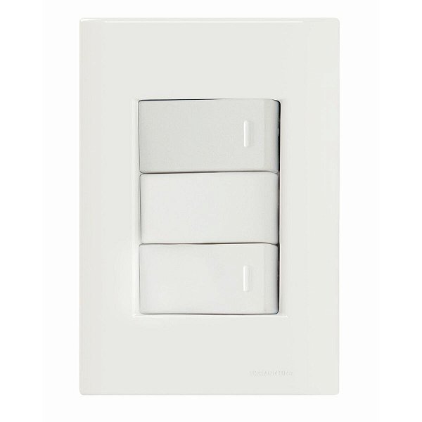 Conjunto Interruptor Simples 10A Giz Tramontina 57230040