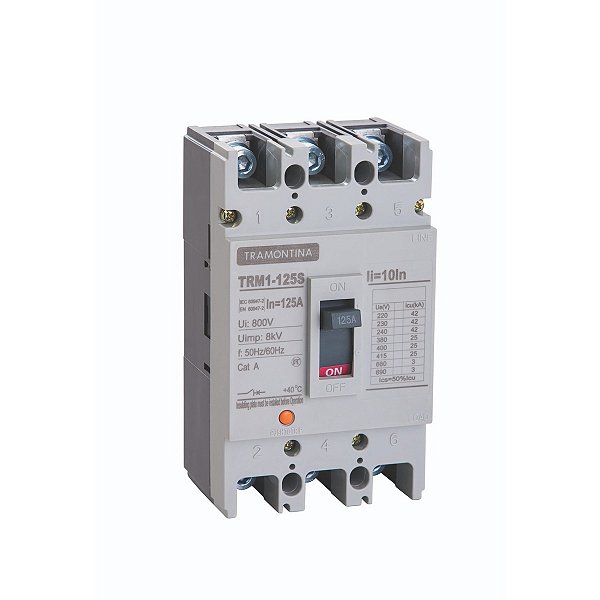 Caixa Moldada Trm1 - 125S 3P 80A Eletro Tramontina 58014000